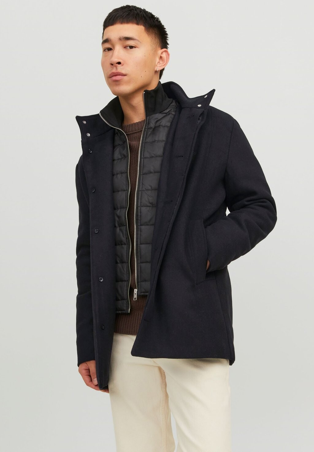 

Короткое пальто JJEDUNHAM SN Jack & Jones, черный