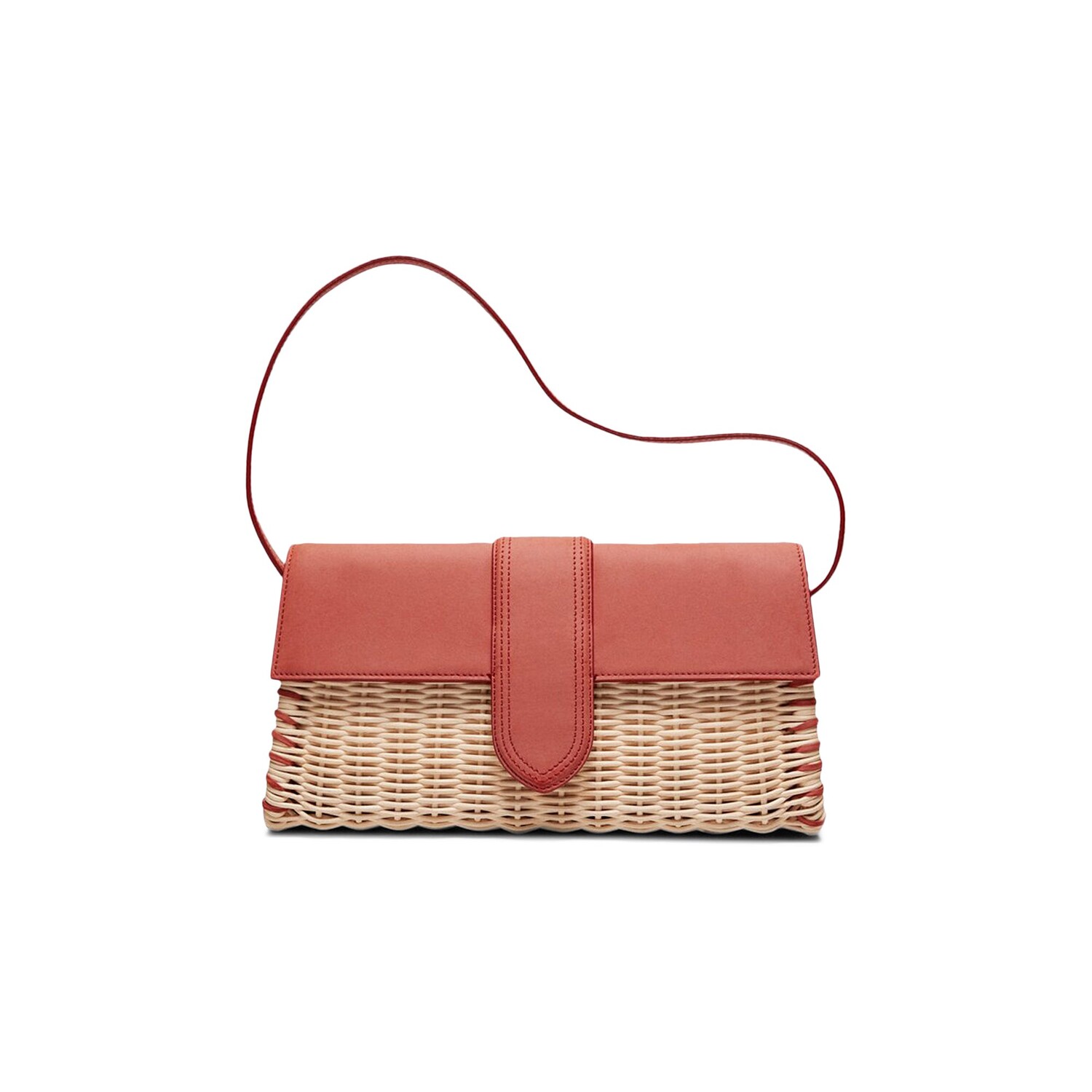 

Jacquemus Le Bambino Long Osier Dark Red