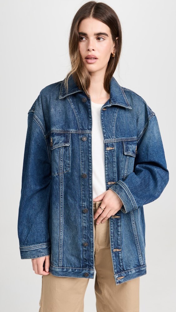 

Куртка Nili Lotan Adam Oversized Denim