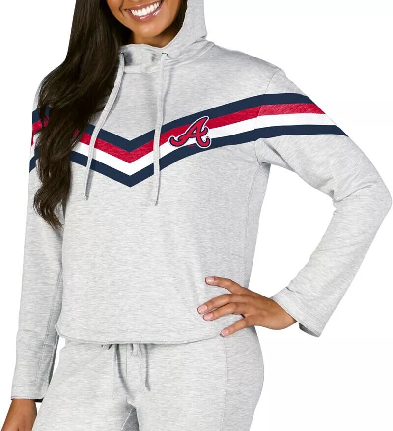 

Женская серая флисовая рубашка Concepts Sport Atlanta Braves