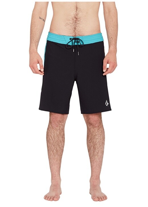 

Черный мужской купальник с короткими шортами Volcom