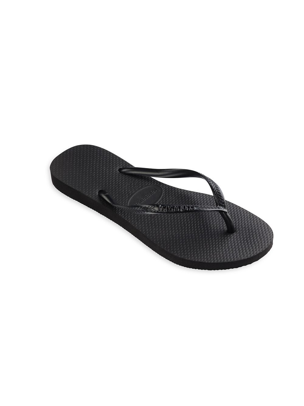 

Детские тонкие шлепанцы Havaianas, черный