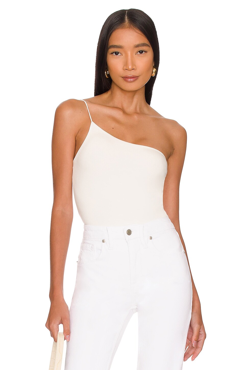 

Боди Good American One Shoulder Corded, цвет Ivory01