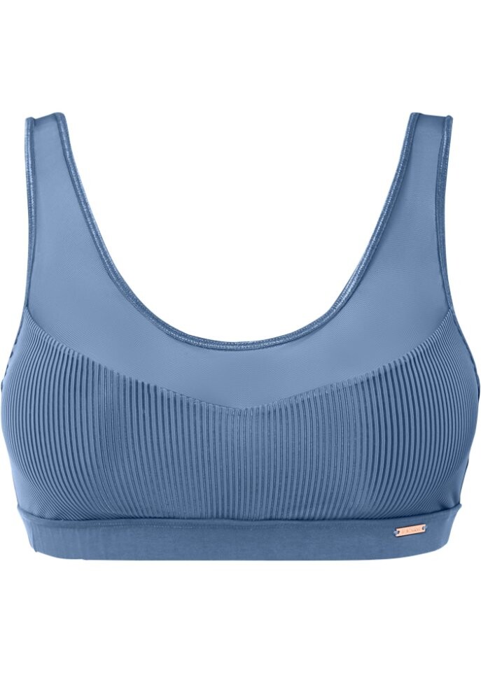 

Бюстье feel comfort из хлопка Bpc Bonprix Collection, синий