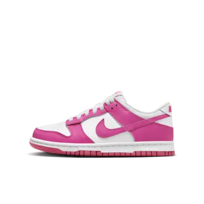 

Кроссовки Nike Dunk Low, цвет White/Pink/Laser Fuchsia