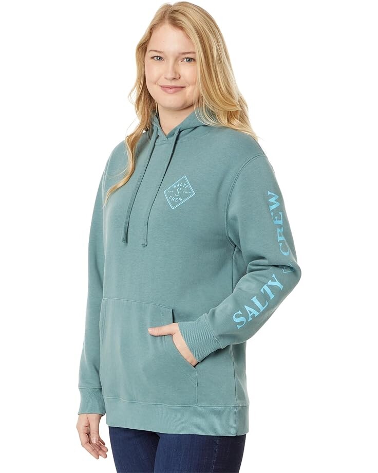 

Худи Salty Crew Tippet Premium Pullover, зеленый