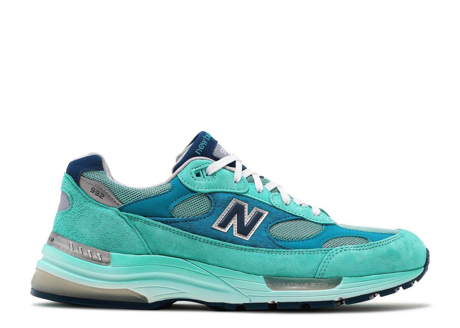 

Кроссовки New Balance 992 Made In Usa 'Blue Silver Metallic', синий