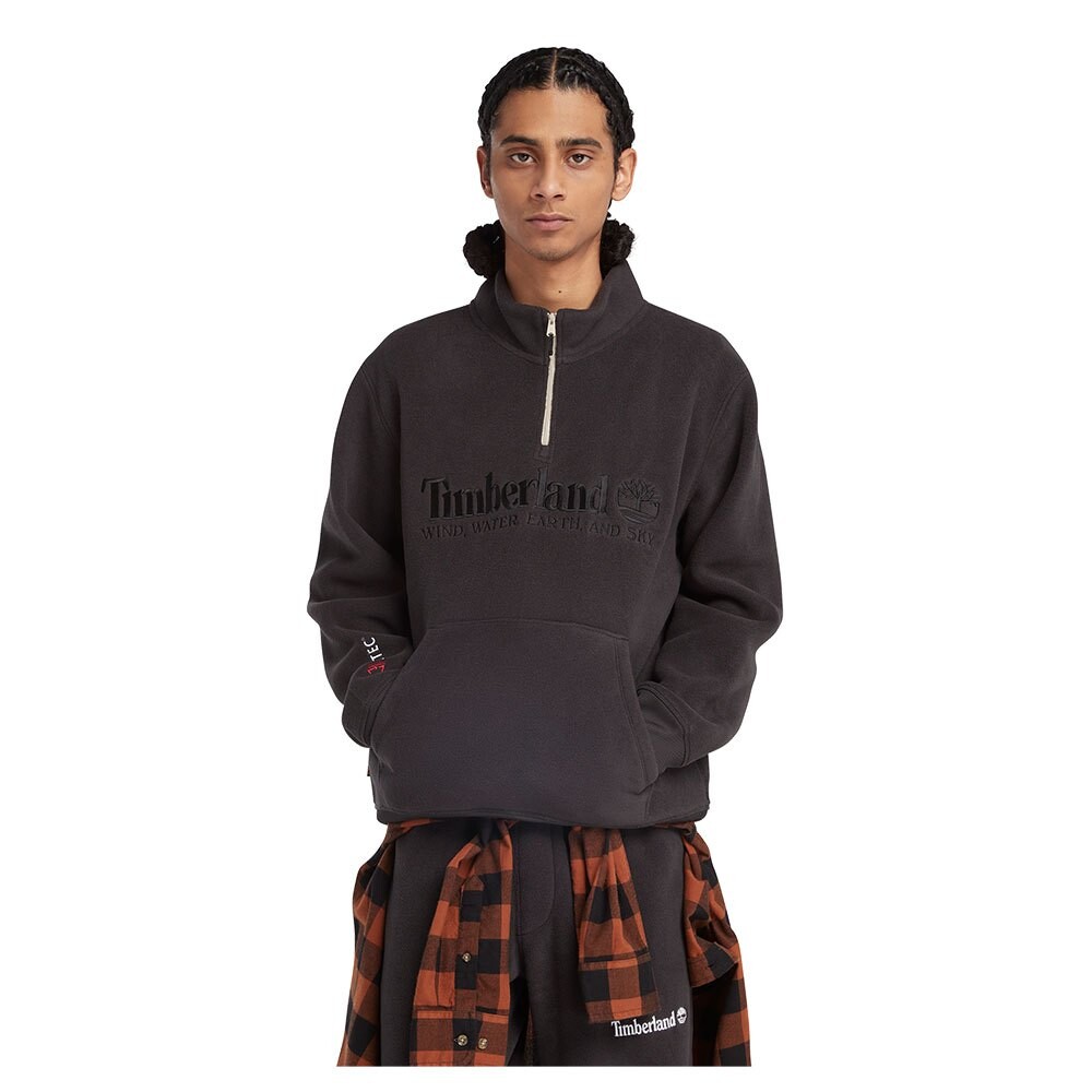 

Толстовка Timberland Linear Logo Half Zip, черный