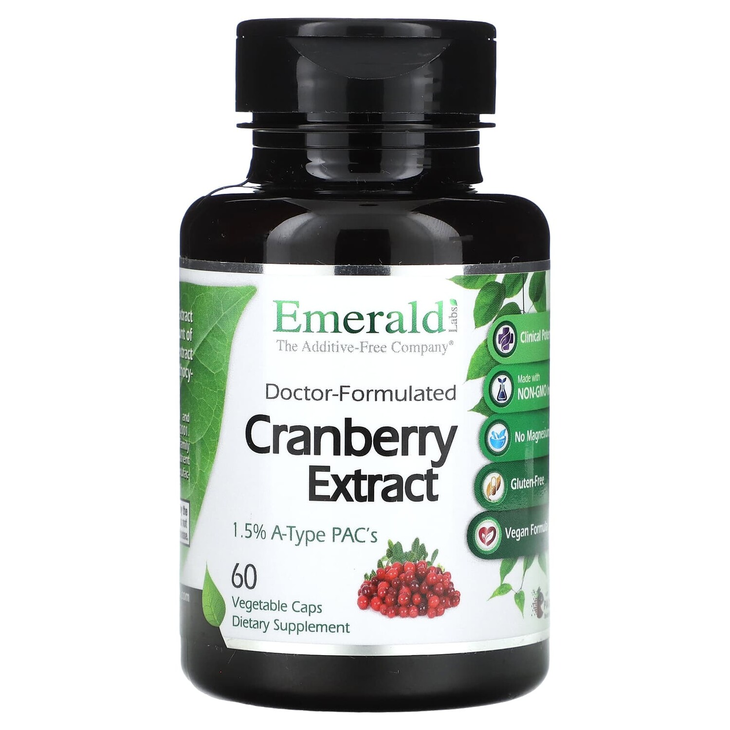 

Экстракт клюквы, 60 растительных капсул, Emerald Laboratories
