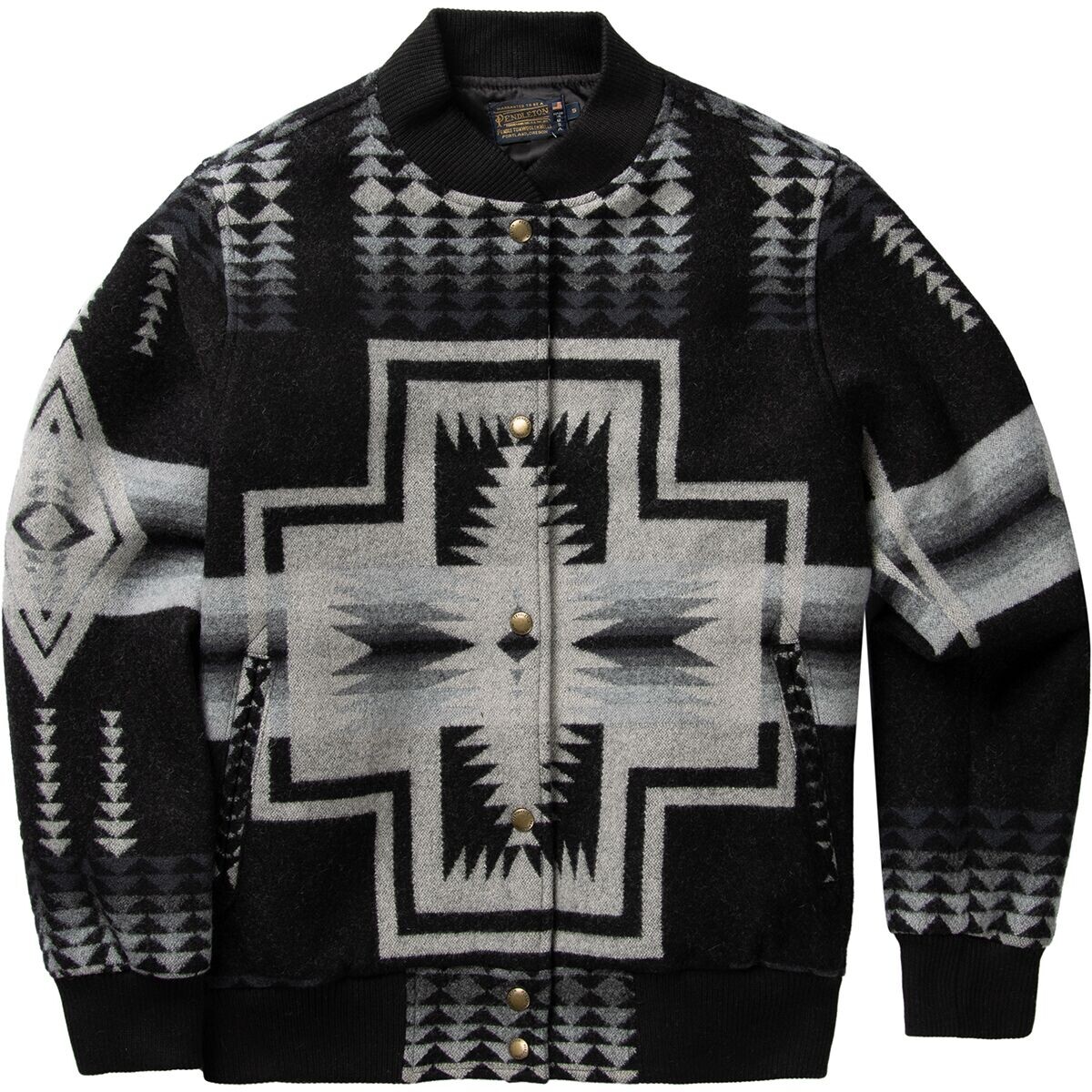 

Жаккардовый бомбер Pendleton, черный