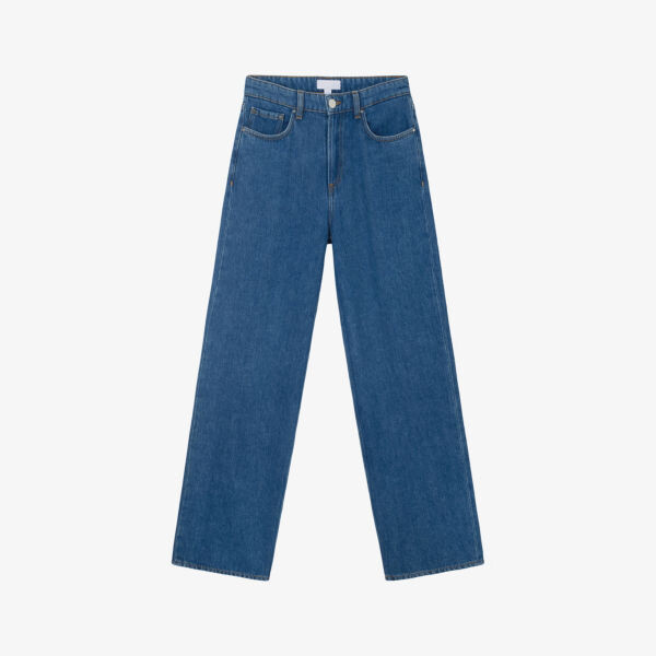 

Широкие джинсы Kingston со средней посадкой The White Company, цвет mid wash