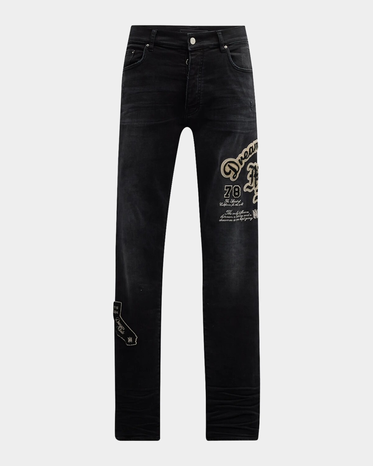 

Мужские джинсы скинни Dream Team Amiri, цвет Vintage Black
