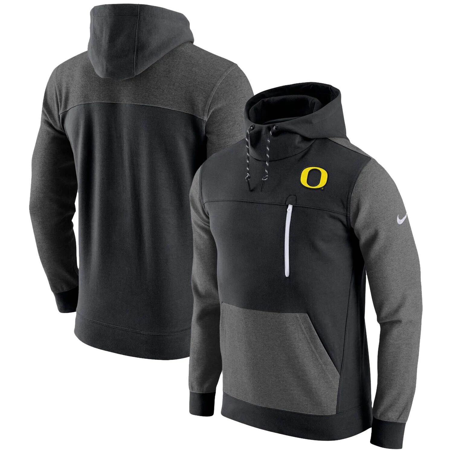 

Мужской пуловер с капюшоном Nike Black Oregon Ducks AV-15 2.0