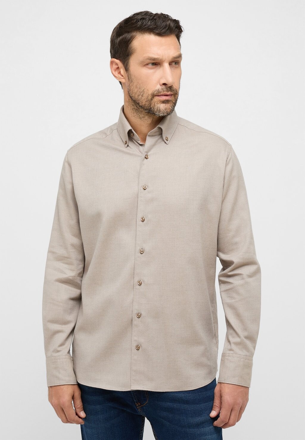 

Рубашка MODERN FIT Eterna, цвет taupe