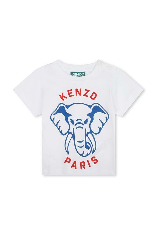 

Kenzo kids Хлопковая детская футболка, белый