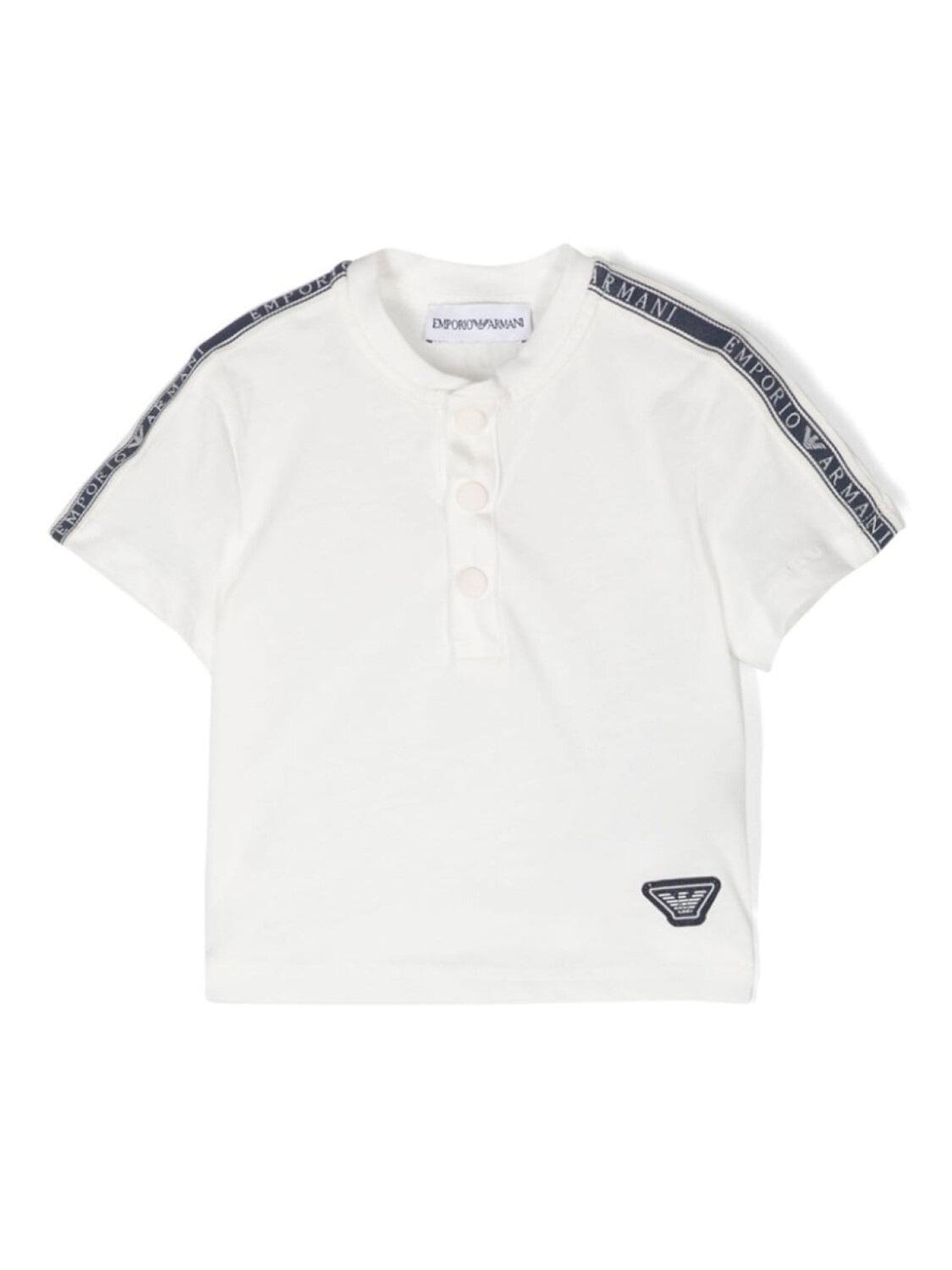 

Рубашка поло с логотипом Emporio Armani Kids, белый