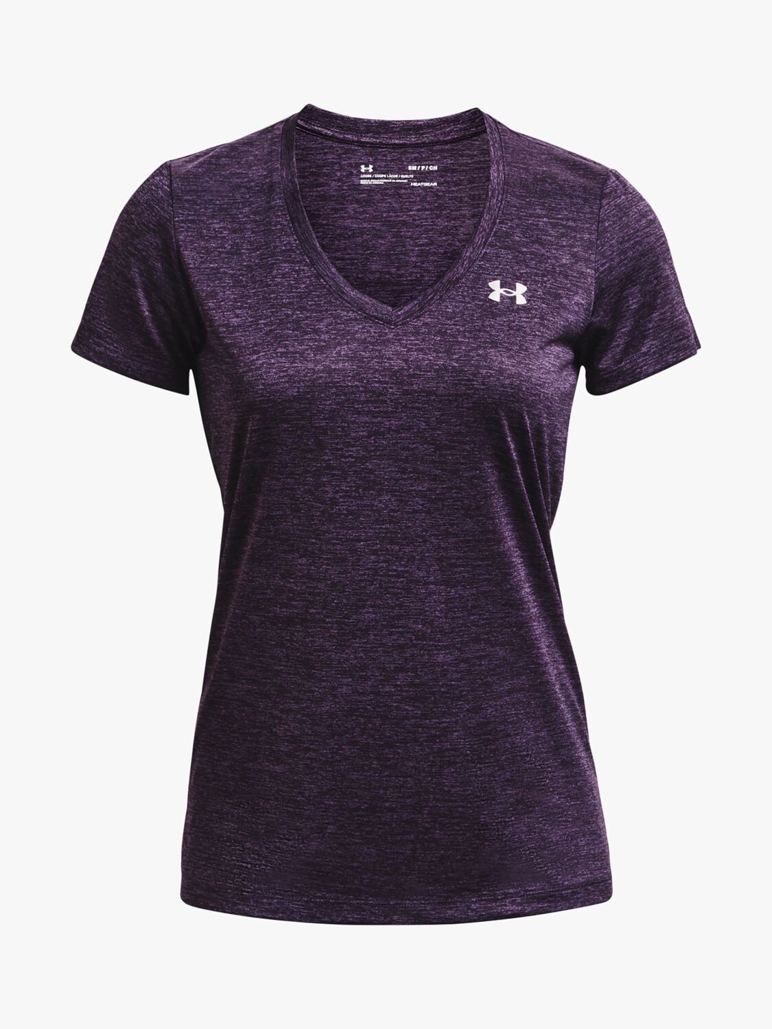 

Тренировочный топ с короткими рукавами и V-образным вырезом Under Armour Twist Tech, Tuxpurp/Rpurp/Silv