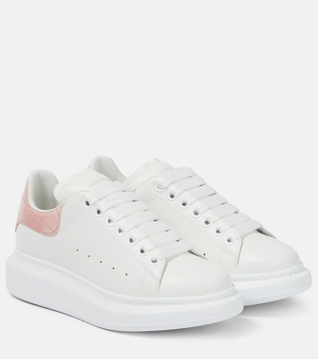 

Кожаные кроссовки оверсайз Alexander Mcqueen, белый