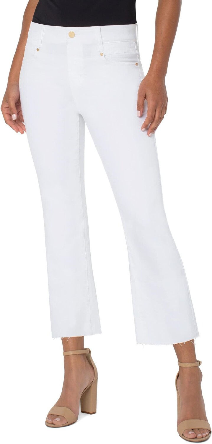 

Джинсы Gia Glider Crop Flare in Bright White Liverpool Los Angeles, ярко-белый