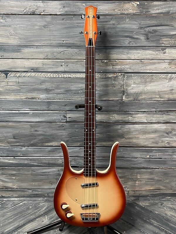 

Басс гитара Danelectro Left Handed 58 Longhorn Electric Bass-Copper Burst