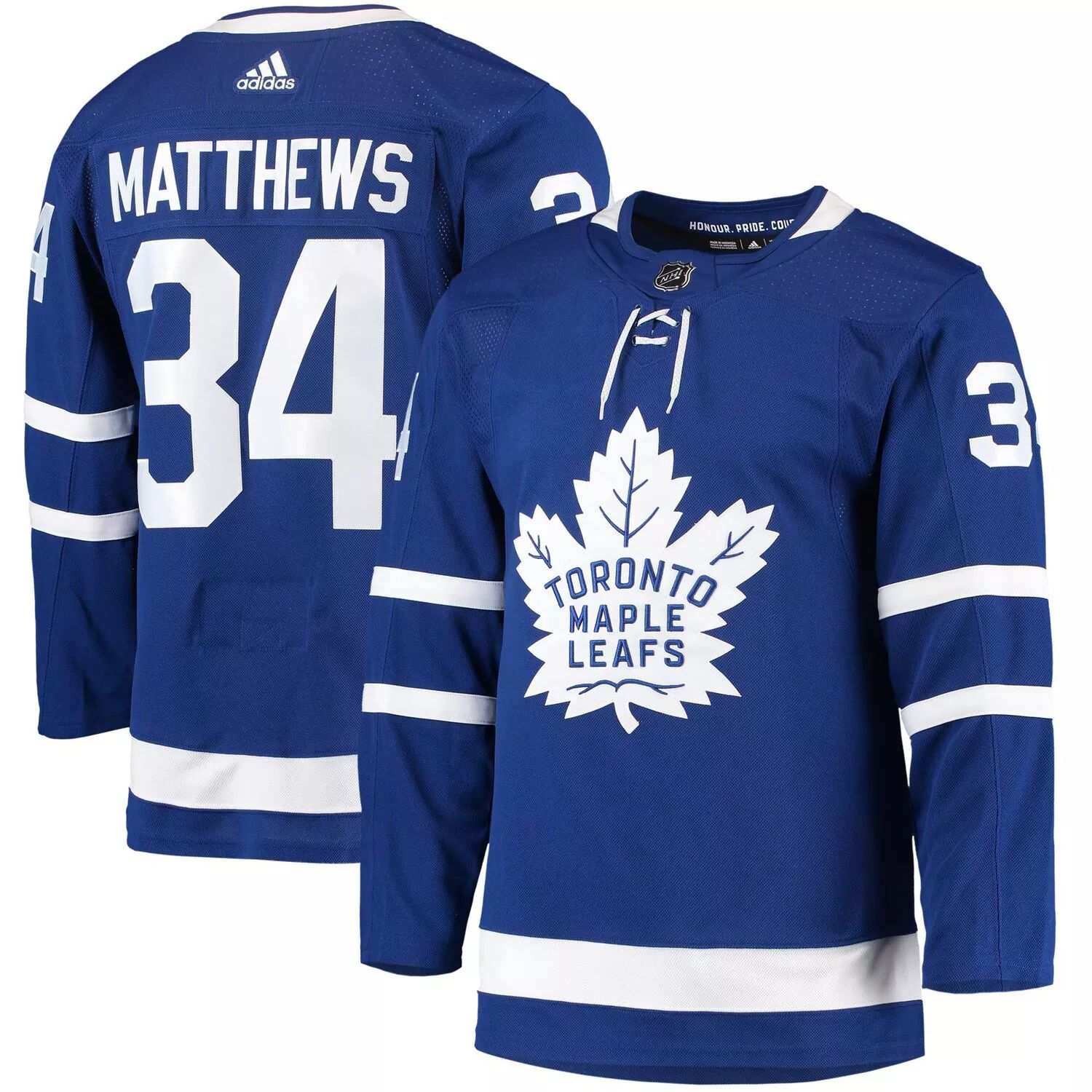 мужская фирменная футболка auston matthews blue toronto maple leafs big and tall с именем и номером fanatics синий Мужская футболка Auston Matthews Blue Toronto Maple Leafs Home Primegreen Authentic Pro Player Джерси adidas