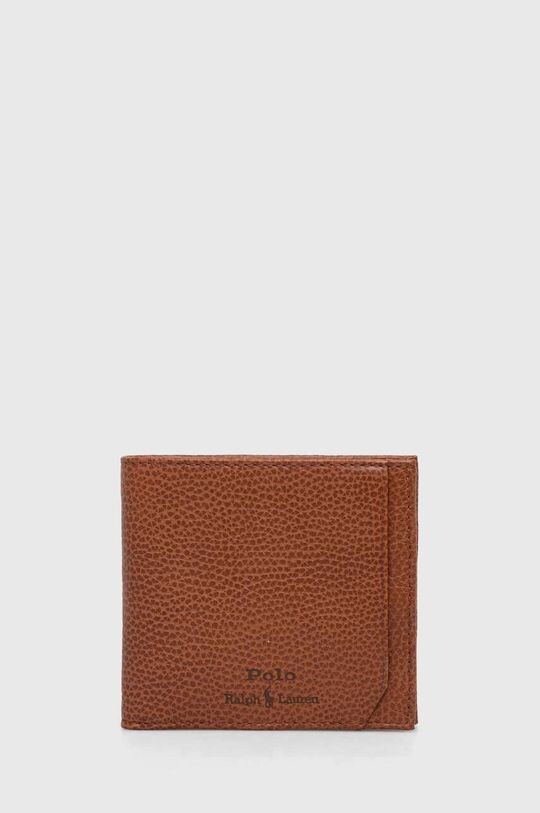 

Кожаный кошелек Polo Ralph Lauren, коричневый