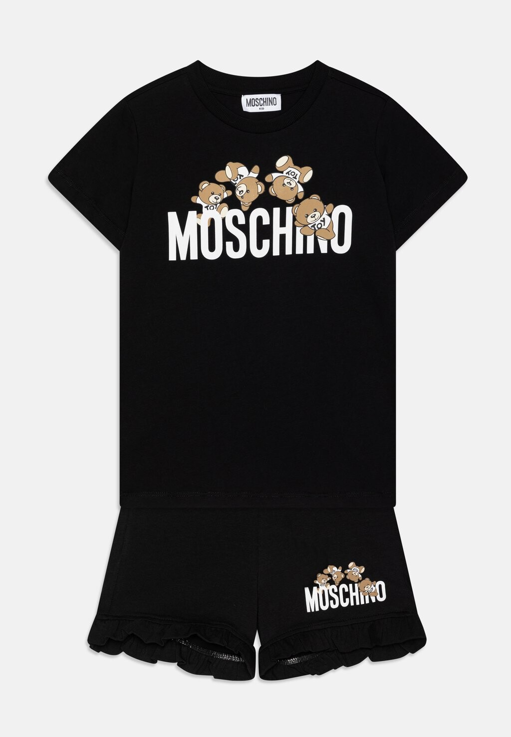 

Футболка с принтом BABY SET MOSCHINO, цвет nero/black
