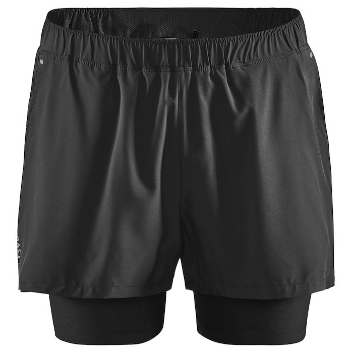 Шорты для бега Craft ADV Essence 2 in 1 Stretch Shorts, черный