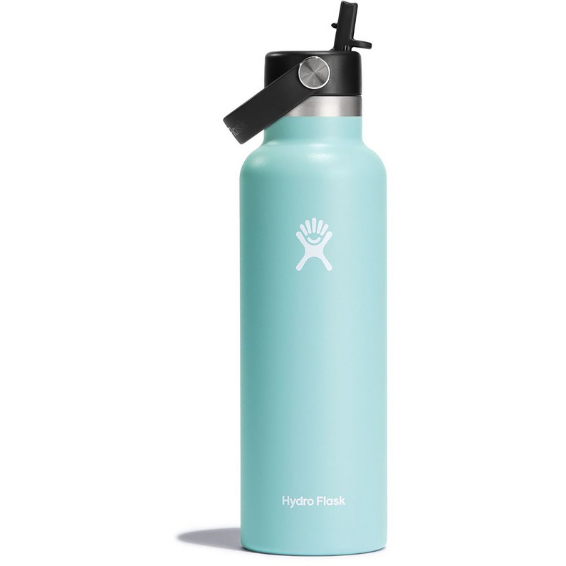 Стандартная бутылка с гибкой соломенной крышкой Hydro Flask, бирюзовый