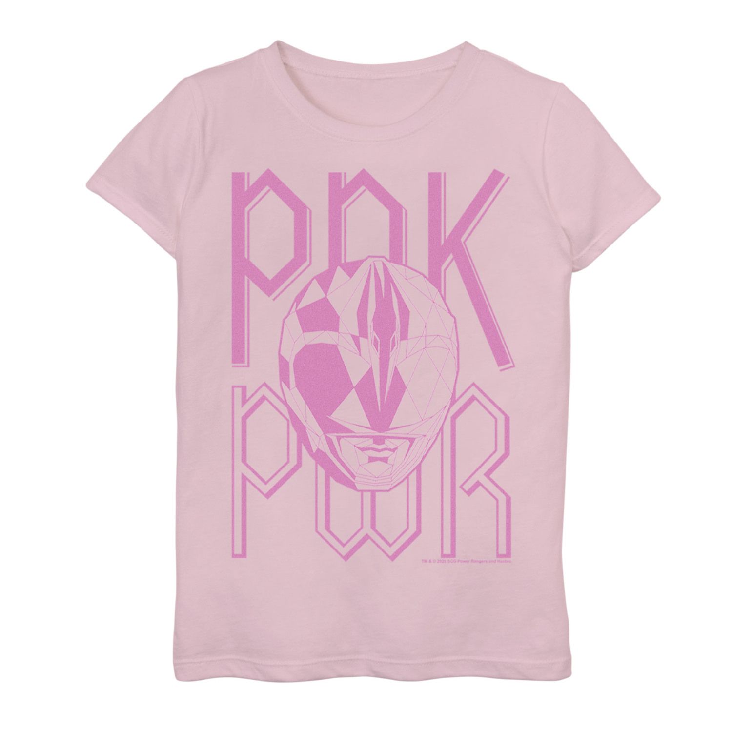Розовая футболка Power Rangers PNK PWR для девочек 7–16 лет Licensed Character