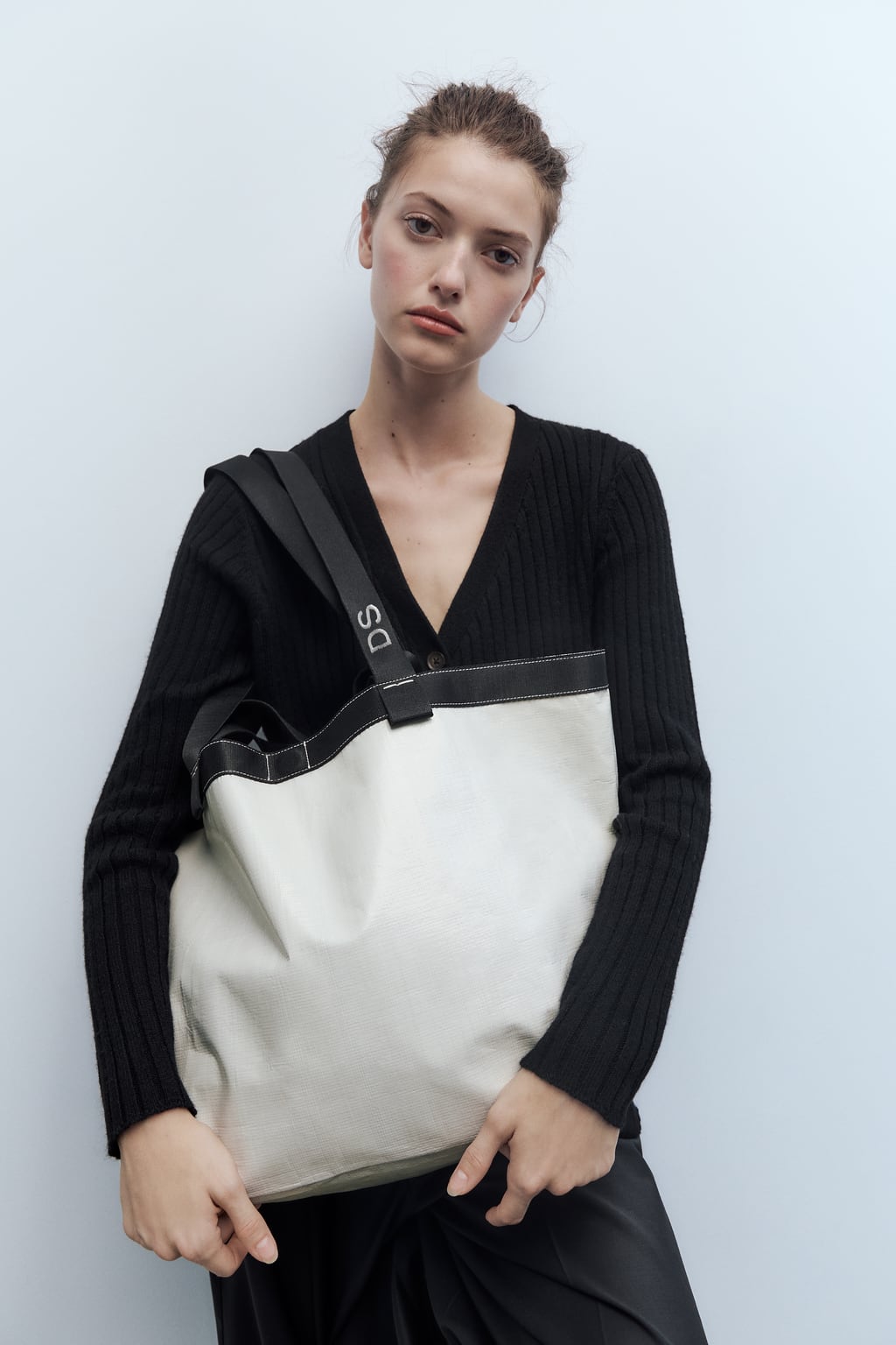 

Сумка ZARA, экру