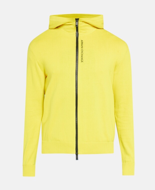 

Кардиган с капюшоном Armani Exchange, желтый