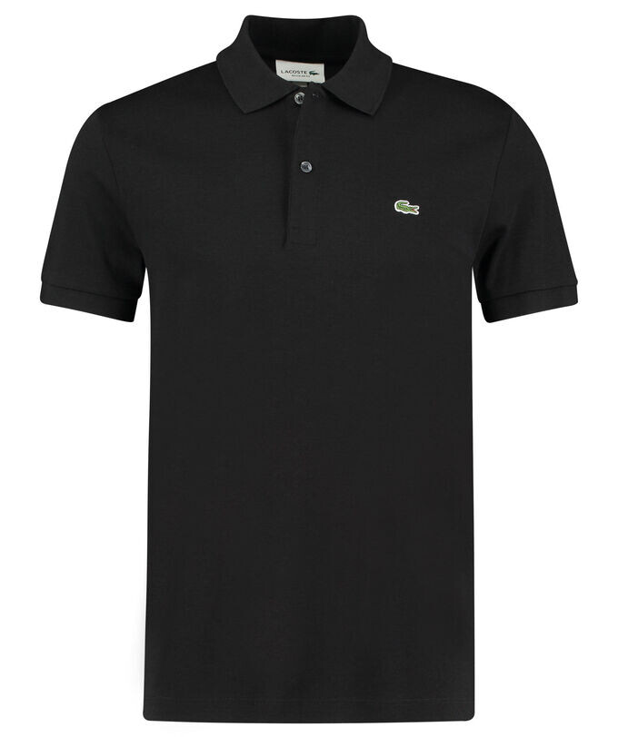 

Рубашка поло стандартного кроя с короткими рукавами Lacoste, черный