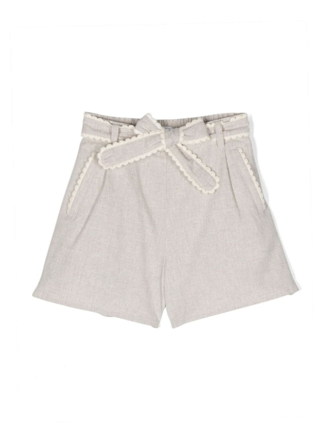 

Chloé Kids шорты с поясом, нейтральный цвет