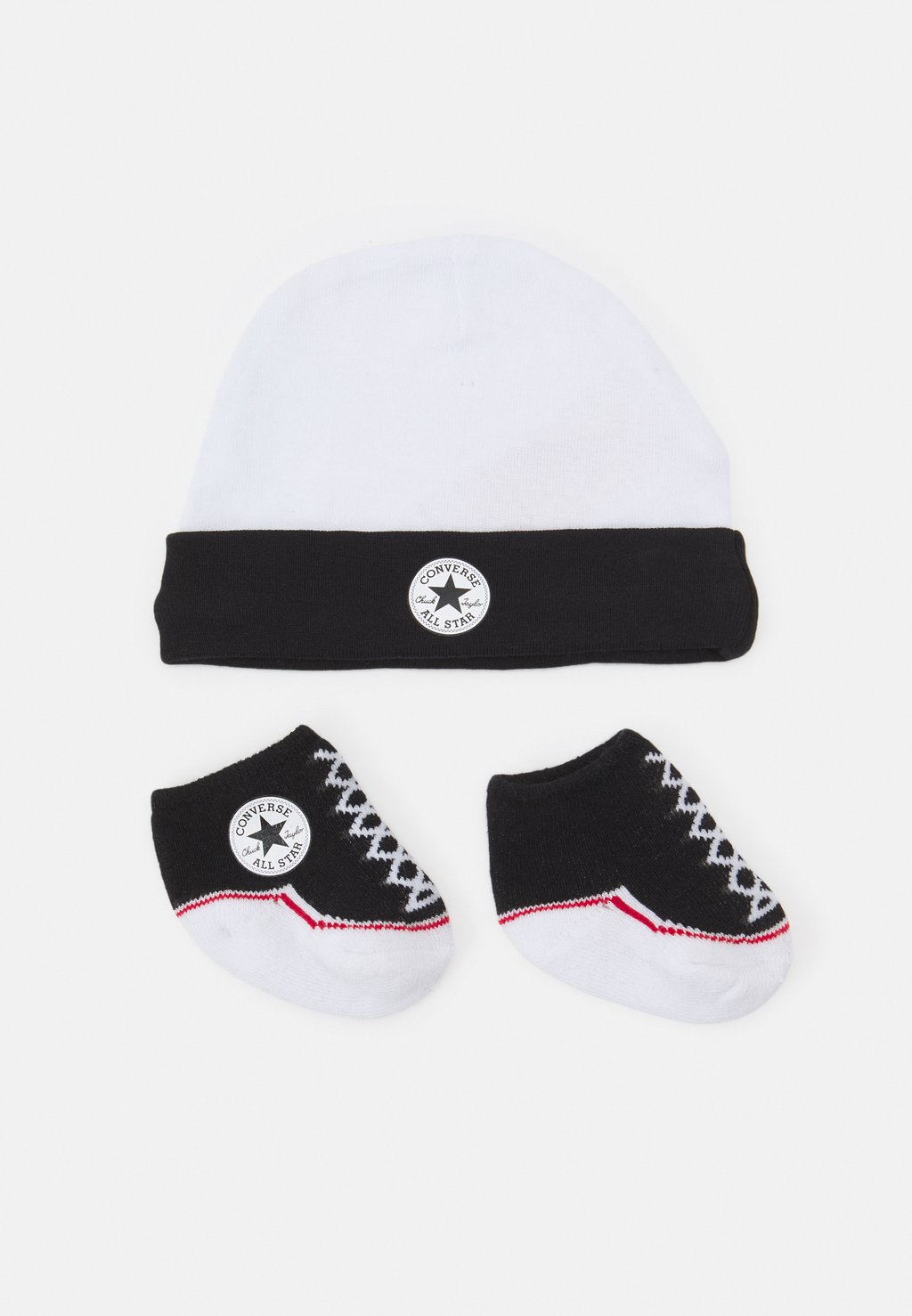 Шапка HAT & BOOTIE UNISEX SET Converse, цвет black подарок на рождение batwing onesie hat bootie unisex set levi s цвет fairy tale