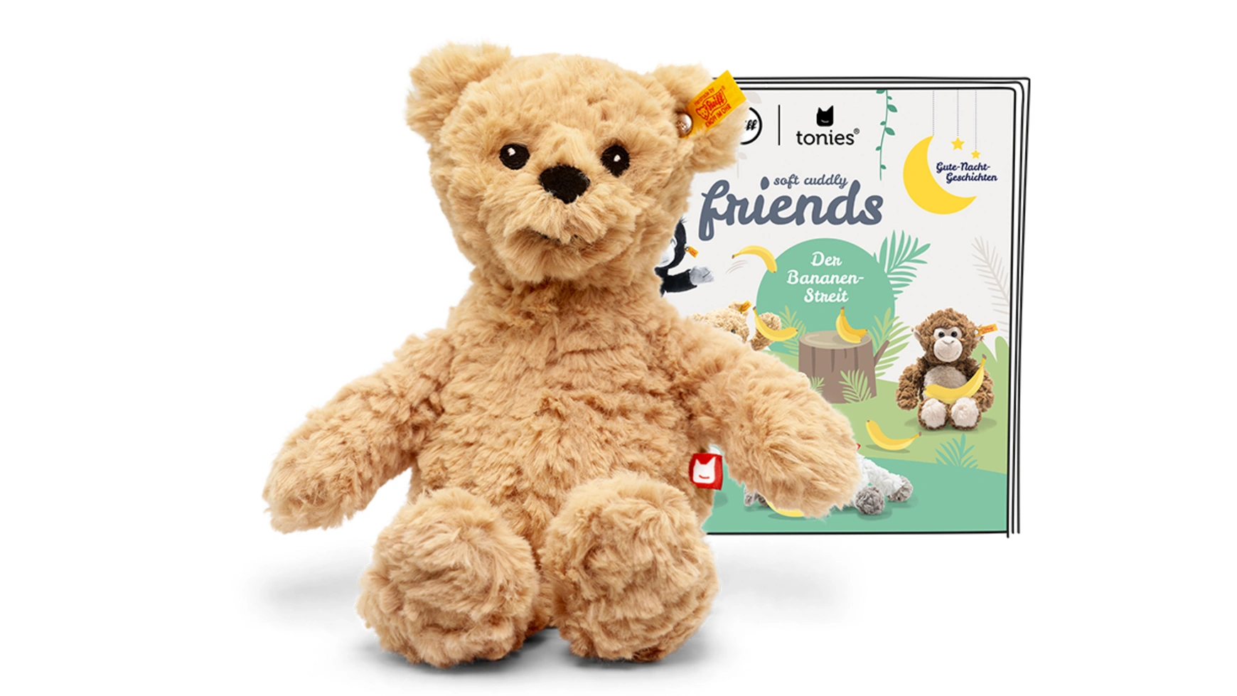 Аудиофигурка для toniebox: steiff soft cuddly friends со звуком: jimmy bear Tonies