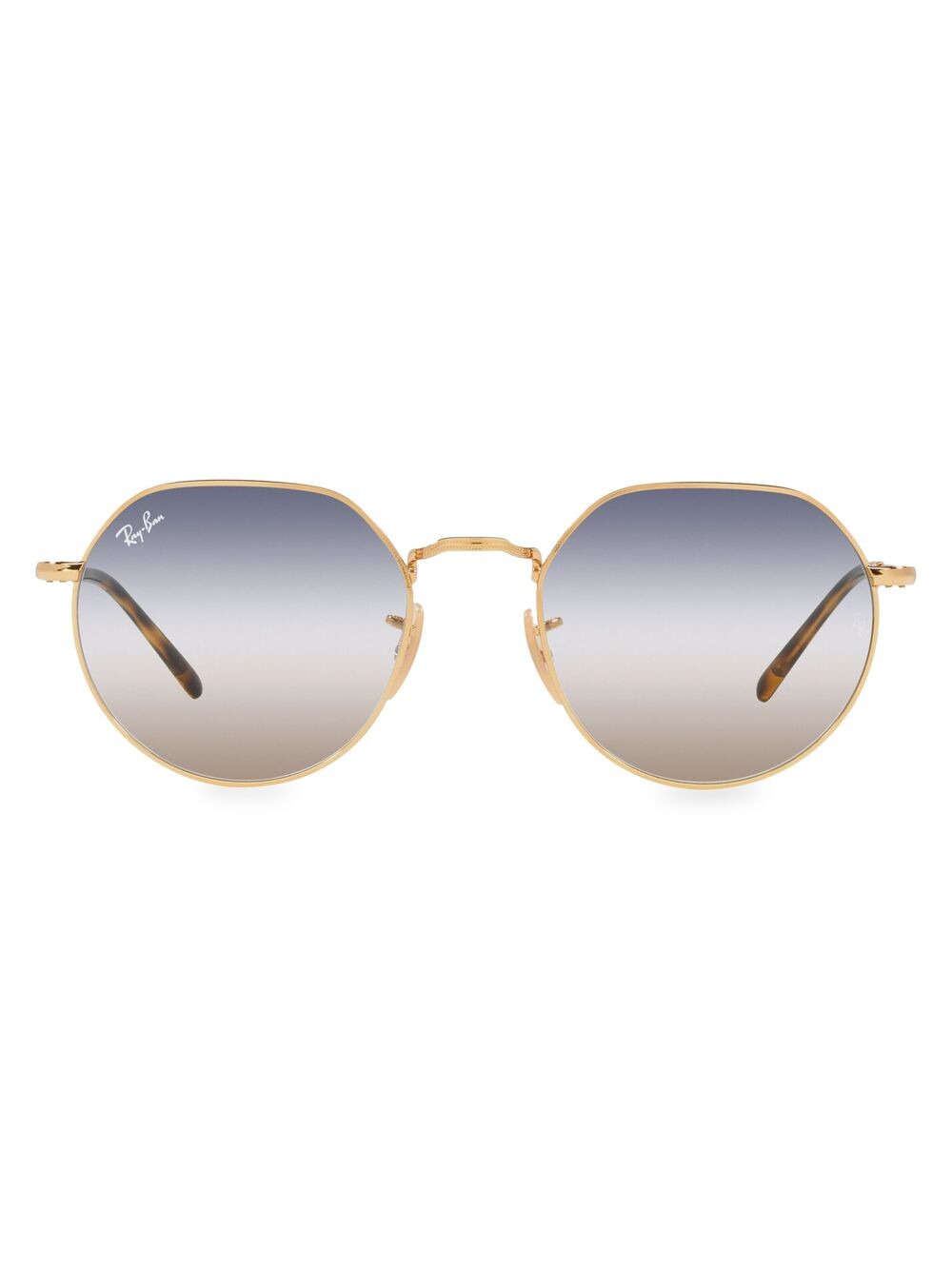 

Круглые солнцезащитные очки с геометрическим рисунком 53 мм Ray-Ban, золотой