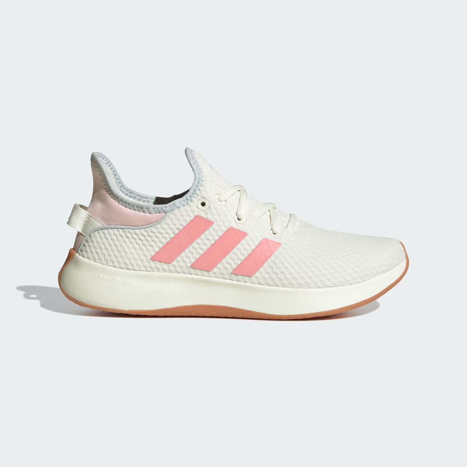

Кроссовки Cloudfoam Pure Adidas, цвет Off White/Semi Pink Spark/Halo Blue
