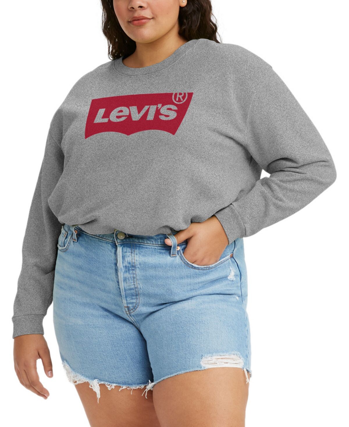 

Модный свитшот с логотипом больших размеров Levi's