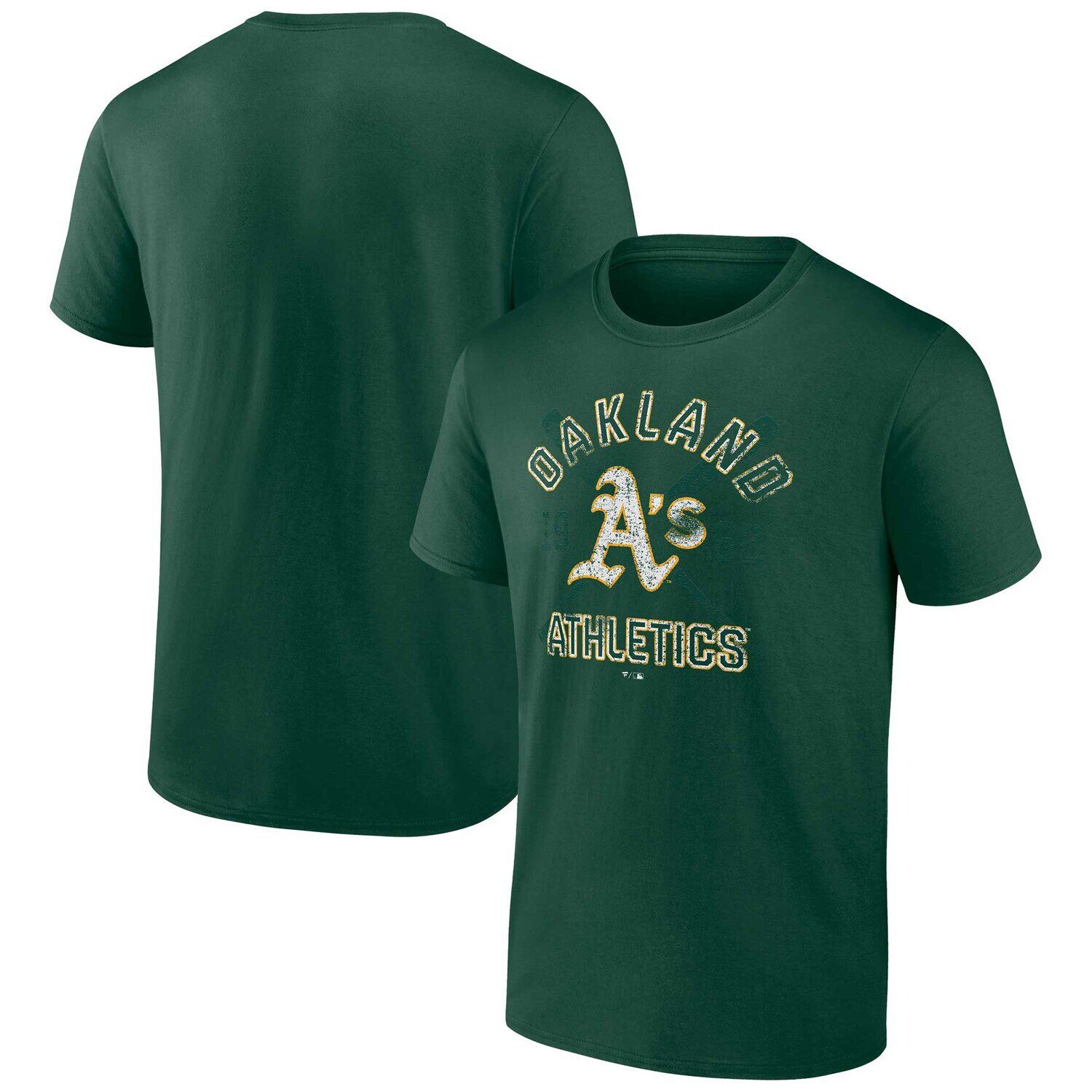 

Зеленая мужская футболка с логотипом Fanatics Oakland Athletics Second Wind, Зеленый