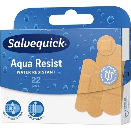 

Водостойкие лейкопластыри Salvequick Aqua Resist 22шт Assorted