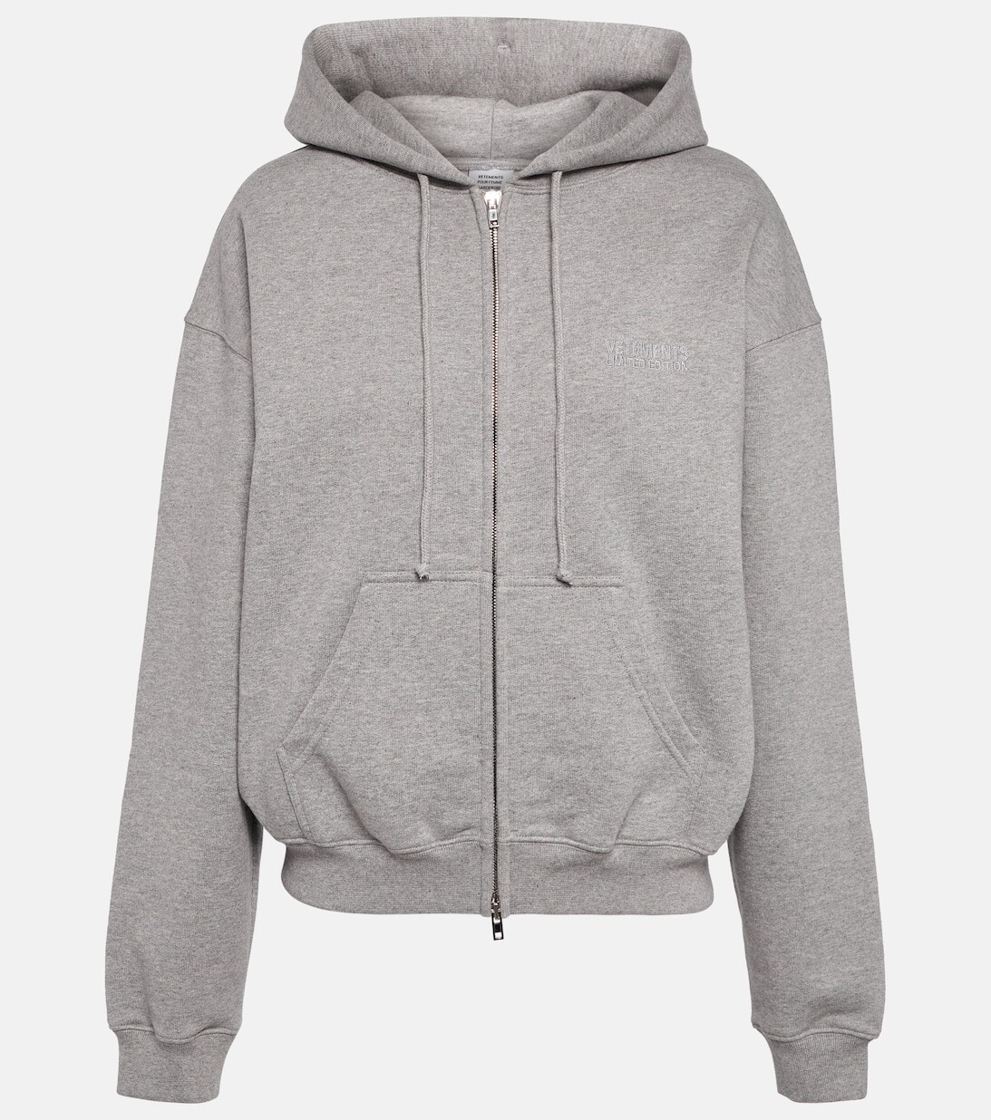 

Худи из смесового хлопка VETEMENTS, серый