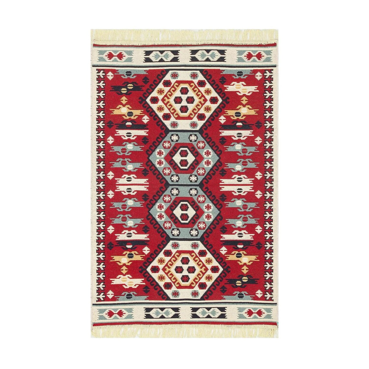

Эко-ковер Arya Red Kilim - Красный - 160x230 см Eko Halı