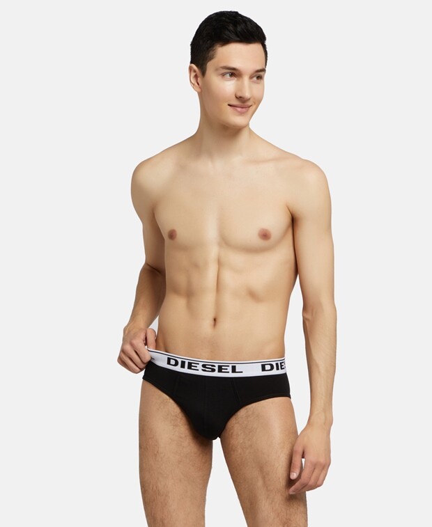 

Трусы, упаковка 3 шт. Diesel, цвет Caviar Black