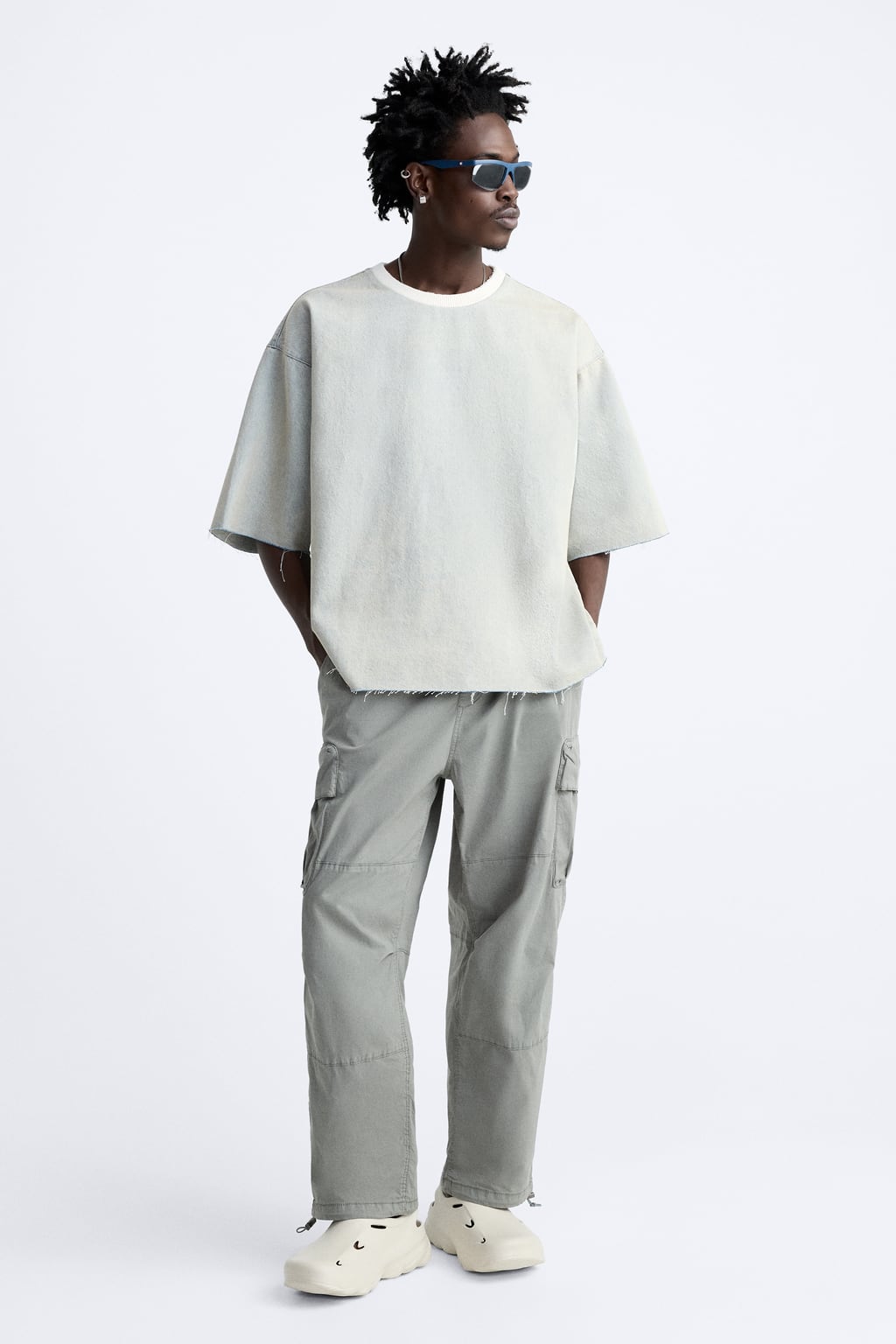 

Цветные кроссовки ZARA, белый