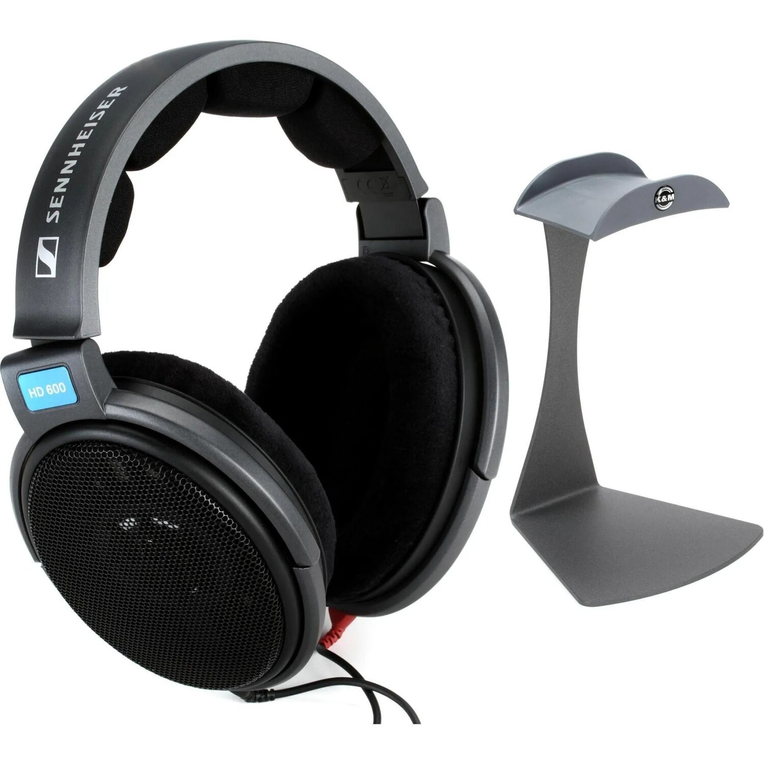

Sennheiser HD 600 Открытые аудиофильские/профессиональные наушники и подставка для наушников K&M