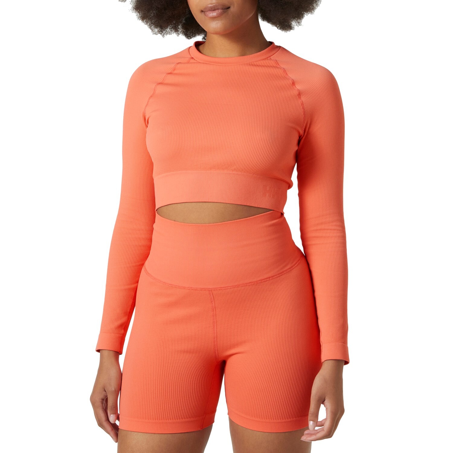 

Топ Helly Hansen Allure Seamless Crop Long-Sleeve, цвет Peach Echo