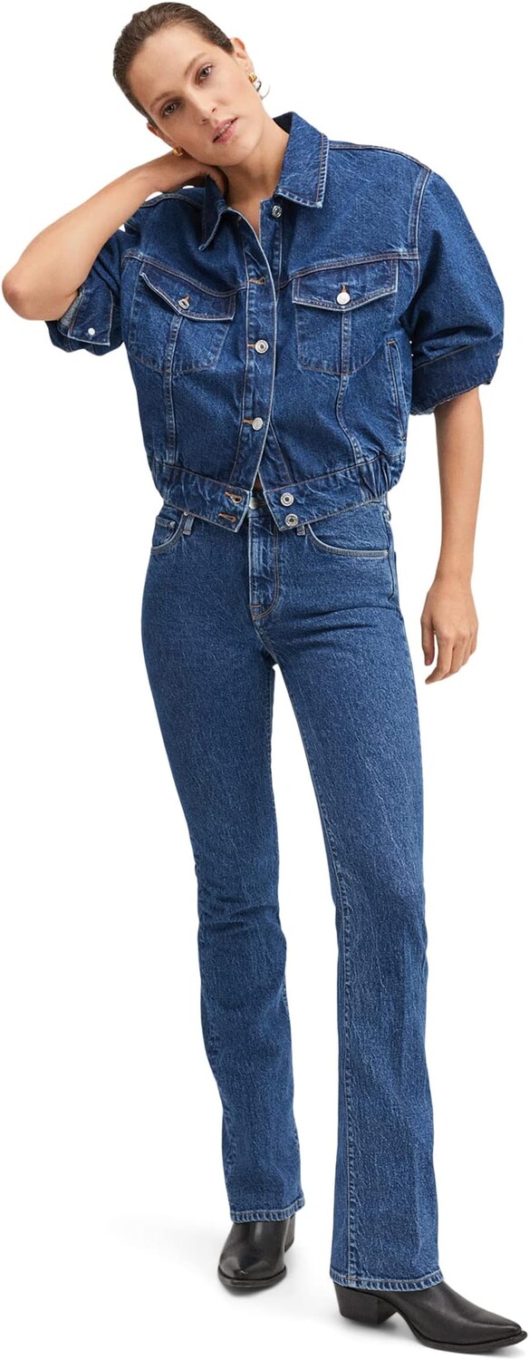 

Куртка Mabel Denim Jacket MANGO, цвет Open Blue