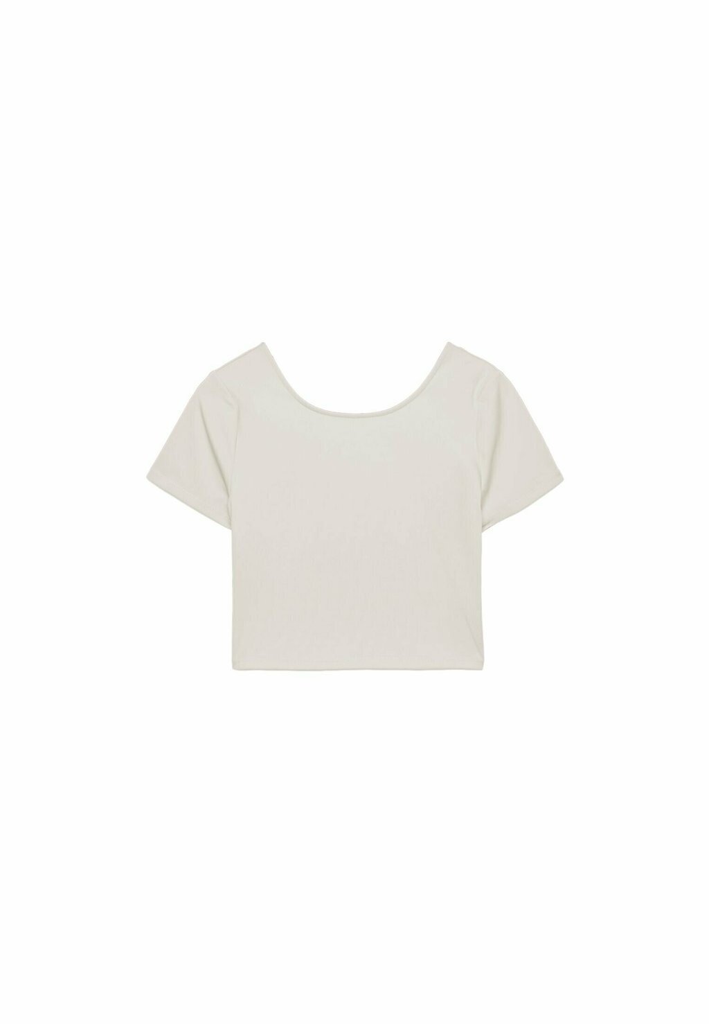 

Базовая футболка Cropped Stradivarius, белый