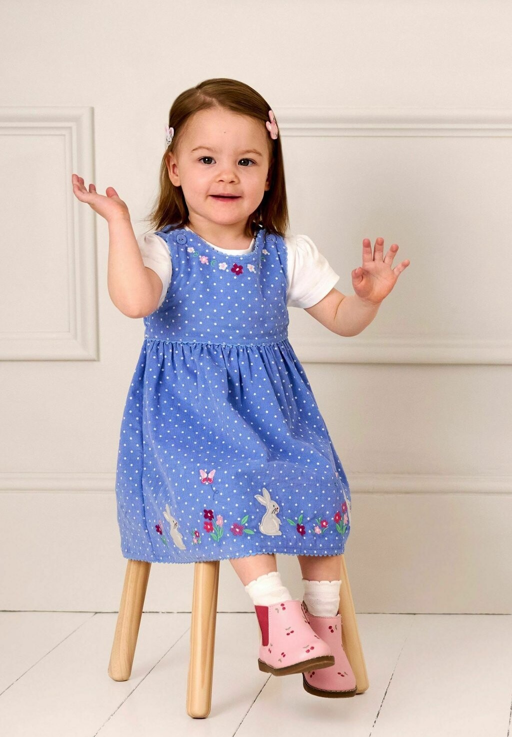 

Дневное платье BUNNY APPLIQUE REGULAR FIT JoJo Maman Bébé, синий
